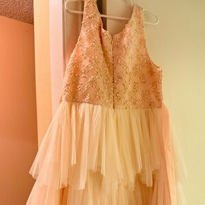 American Princess Peach and Cream Layered Dress
